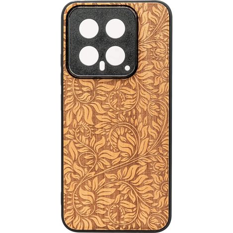 Custodia in legno Bewood per Xiaomi 14 Pro FOGLIE DI MELA (1/2)