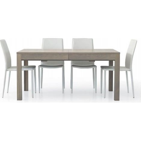 Tavolo da Pranzo Allungabile a +3 metri Moderno Rovere Grigio  Dimensione Tavoli: 160 x 90 + 4 allunghe 43 cm (1/2)