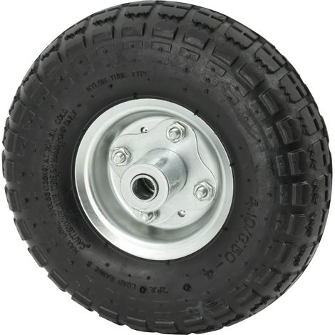 Ruota Pneumatica per Carrello Porta Pacchi porta casse diametro 4.10/3.50-4 260x85 foro 16mm cerchio 55mm