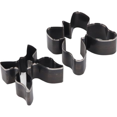 Lot de 2 emporte-pièce cuir forme papillon matrice découpe acier alliage pour artisanat cuir (1/5)