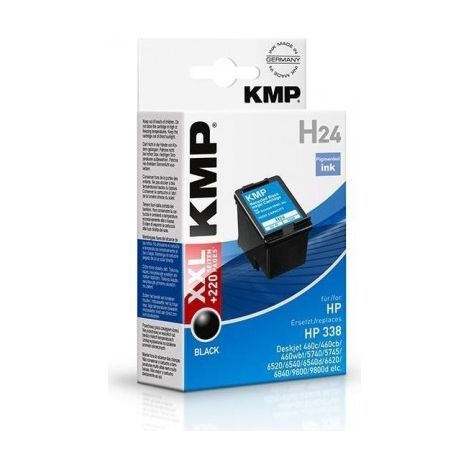 KMP H24 Tintenpatrone schwarz kompatibel mit HP C 8765 E Druckerpatronen