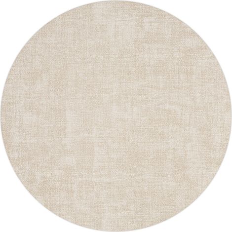 Runde doppelseitige Tischunterlage Ø38 cm weiß latte