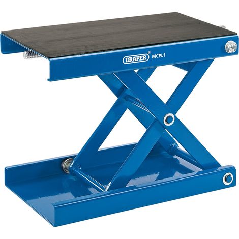 Draper 450kg Motorcycle Scissor Lift Stand with Platform Pad – Heavy-Duty Motorcycle Maintenance and Repair Stand (1/5)
