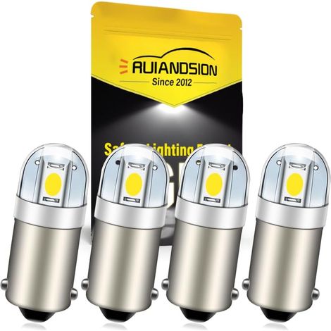 BA9S 6V White LED Car Door Light Bulb (1/5)