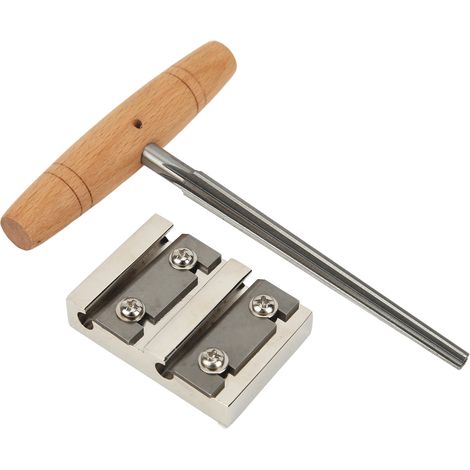 Geigenwerkzeug-Set mit Metallklinge und Holzgriff, inklusive 4-Loch-Wirbellochreibahle zur Wartung (1/5)