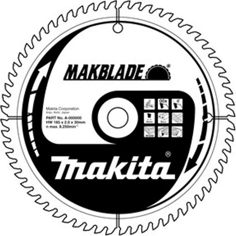 Makita - Lame de scie circulaire à bois, 260x30 mm, 40 dents B-17728