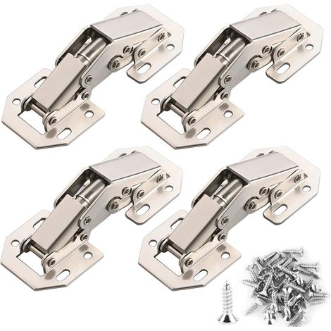 Charnière Porte Placard 90 Degrés avec Vis 77mm x 32mm 4pcs (1/5)