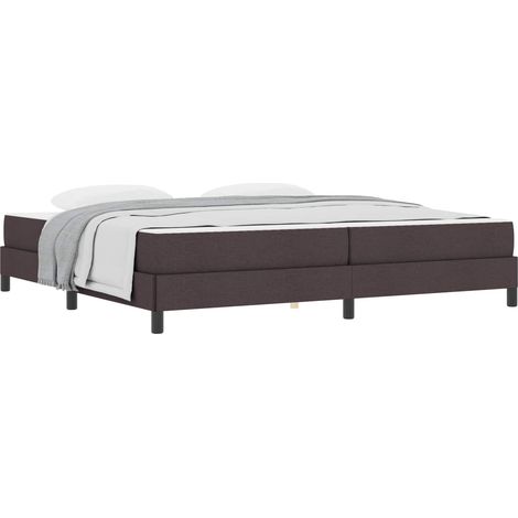 Maison Exclusive - Letto a molle Marrone Scuro 200 x 200 cm Tessuto (1/5)
