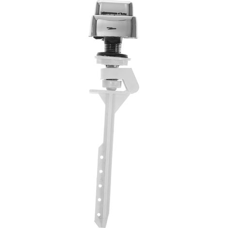 Boutons-poussoirs Latéraux en Plastique Argenté Lot de 4 Surface Ultra-lisse Grosse Fiabilité pour Réservoir D'eau de Toilettes pour Réparation Wc (1/5)
