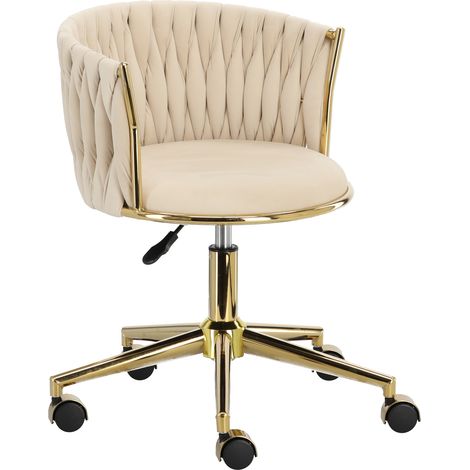 Sgabello cosmetico da parrucchiere con schienale, sgabello a sella per SPA, mobile, beige (1/5)