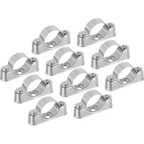 Bardusch 10Pcs Support De Tuyau Support De Tuyau Collier De Serrage Pour Tuyau De 1" (25mm) Fixation Murale Fixation Au Plafond Sangles De Tuyau Rigide Pour Tuyau En Métal Pvc (1/5)