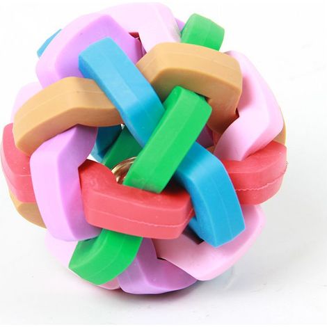 1 jouet pour chien, coloré et doux avec clochette intégrée, résistant aux morsures, idéal pour chiot et adulte (1/3)