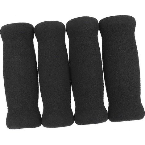 Poignées de guidon vélo 4 pièces, manchons en mousse antidérapants, grips de guidon pour bicyclette, accessoires vélo confortables et ergonomiques. (1/4)
