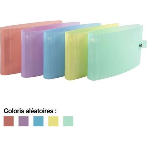 Classeur souple 2 anneaux dos 30mm coloris pastel Chromaline Exacompta
