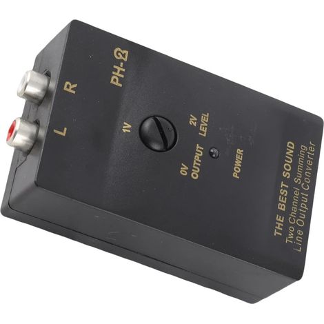 Convertisseur de Niveau de Haut-parleur de Haute qualité pour Systèmes Audio de Voiture avec Amplificateur et Support de Caisson de Basses (1/5)