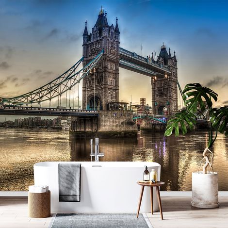 Papier peint panoramique - Londres Tower Bridge - 260 cm x 172 cm (1/4)