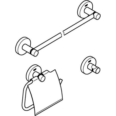 Bad-Accessoire Set 3-in-1 Essentials 407751 supersteel (1/4)