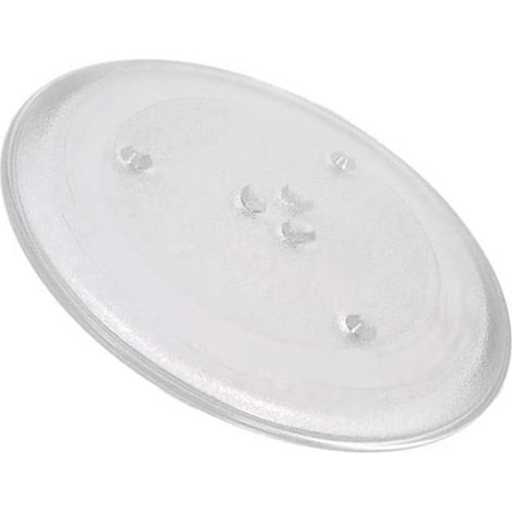 Plateau tournant micro-ondes - 1 unité - Verre trempé - Rotation 360° - Universel 25,5 cm (1/5)