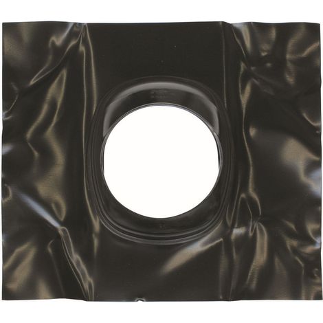 Tuile universelle pour toitures inclinées avec aérations/évacuation, 110/160, 25-50 g, noire.