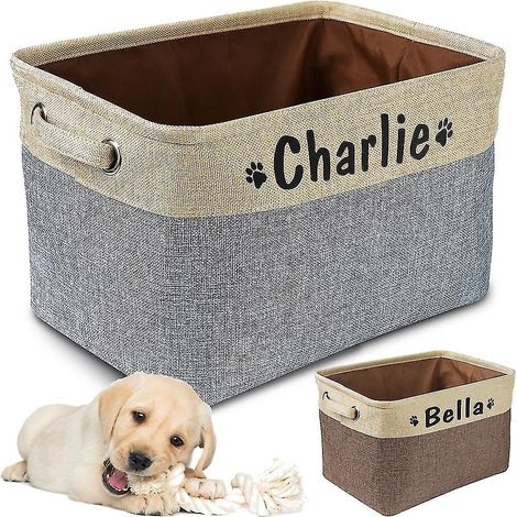 Panier de rangement personnalisé pour jouets pour chien (1/4)