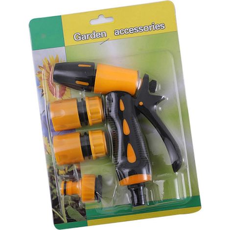 4 Pcs Multifunctional Water Guns Car Wash Guns with 3 Nozzles Garden Water Guns for Homeowners and Garden Enthusiasts Multicolor (1/5)