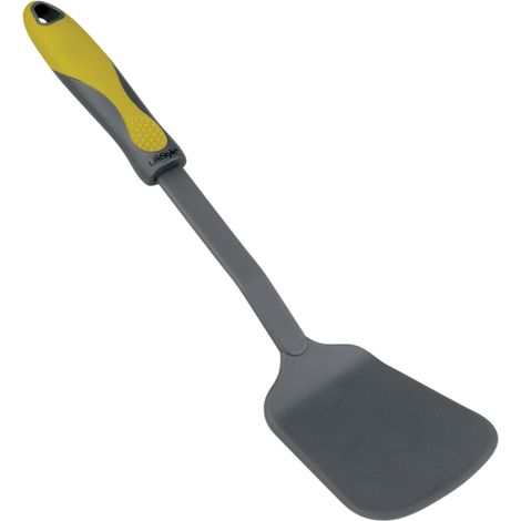 Espatula de la serie "Aiala" libre de BPA fabricada en nylon color negro con mango de silicona