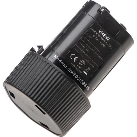vhbw Akku kompatibel mit Makita Baustellenradio DMR106B, DMR108, DMR107, DMR103B, DMR103, DMR106, DMR105 Werkzeug (1500 mAh, Li-Ion, 10,8 V) (1/2)