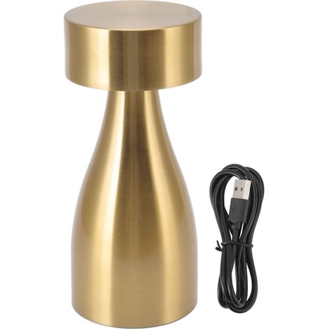 Wiederaufladbare LED-Tischleuchte, hohe Helligkeit, Gold, stoßfest, ideal für die Nachtbeleuchtung B743 (1/5)