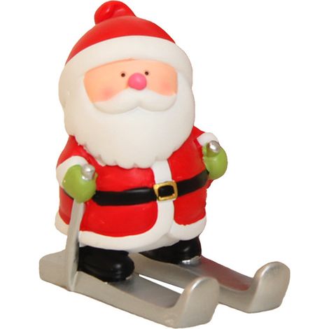 Supporto natalizio per cellulare, ornamento o tablet a forma di Babbo Natale, 748 cm (1/5)