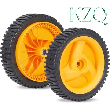 Roues Avant pour Tondeuse Auto-Propulsée 8" X 1-3/4 Compatible avec Pièces de Tondeuse 194231X460 401274X460 583719501 - Lot de 2 - Jaune-KZQ (1/5)