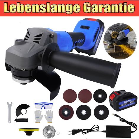 115mm Meuleuse d'angle sans fil Meuleuse Flex avec batterie 6.0Ah