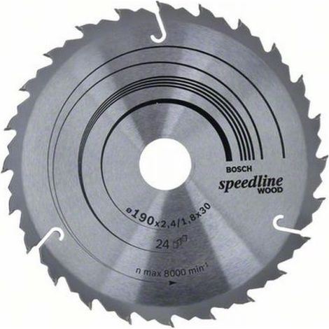 Bosch PRO Wood Kreissägeblatt, 190 x 2,4 x 30 mm, T24