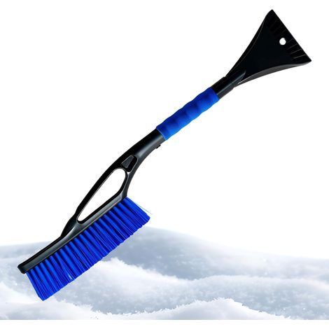 Balai à neige pour voiture - Dégivreur et dégivreur de pare-brise, outil de nettoyage pour toits, SUV, camions, berlines et pick-up (1 pièce - Bleu) (1/5)