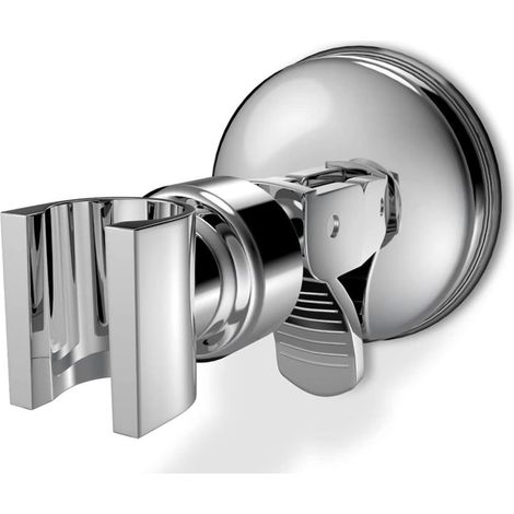 Support Pour Tête De Douche - Ventouse Réglable 360° - Pour Douche À Main - Pour Carrelage Verre Métal Lisse - 1 Pièce (1/5)