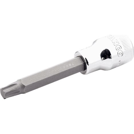 Clé à douille Bahco torx t45 120 mm corps moleté finition polie (1/2)