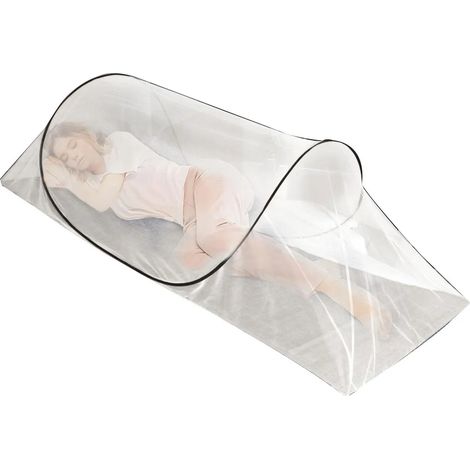 Moustiquaire pop-up 200x80x56cm, pliable, idéale pour le camping et les voyages. (1/5)