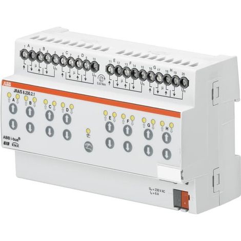 Actionneur de volets roulants ABB avec contrôle manuel de 230 V KNXG010 (1/3)
