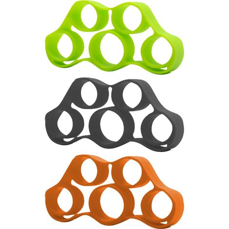 Appareil d'exercice pour les mains - Extenseur de doigts en silicone, appareil d'entraînement et de renforcement de la force de préhension pour l'arthrite et le syndrome du canal carpien, accessoires (1/5)