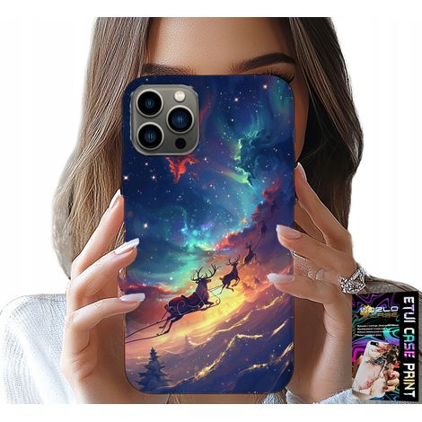 Custodia per iPhone 12 PRO - motivo natalizio con renne carine (1/5)