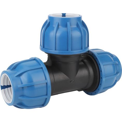 Raccord en T de 50 mm pour tuyaux en PE - Accessoires de plomberie (1/5)