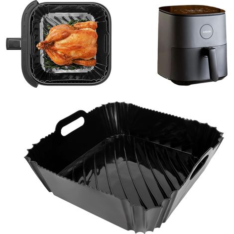 Moule en silicone pour friteuse à air chaud 5,5 l CP158-AF 4,7 l CAF-L501 6L DC601-KEU, insert Air Fryer en silicone, accessoire pour 6,2 l AF180EU (1/5)