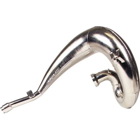 Tubes DEP avec diffuseur/chambre/tube de résonance blindé nickelé (tube d'échappement avant nickelé) : Yamaha YZ 250 '99-'19, YZ 250 X '16-19 (renforcé 1,2 mm)