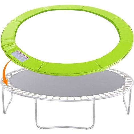 Schutzpolster,Trampolin-Randabdeckung,Trampolin-Randschutz 183 cm Durchmesser,Sicherheitspolster,Grün (1/2)