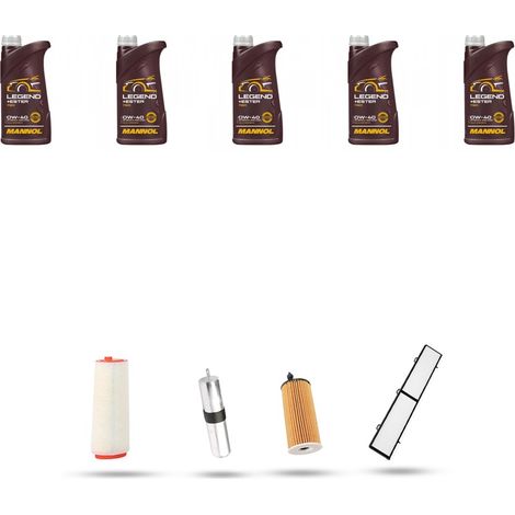 Kit tagliando 4 FILTRI e 5L OLIO compatibile con Bmw Serie 1 (E81,E82,E87,E88) 120i 125kw dal 2007 al 2012 (1/5)