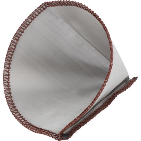 Filtre à café réutilisable en forme de cône, filtration fine, en acier inoxydable 304, sans papier, taille S, pour 1 à 2 tasses (1/5)