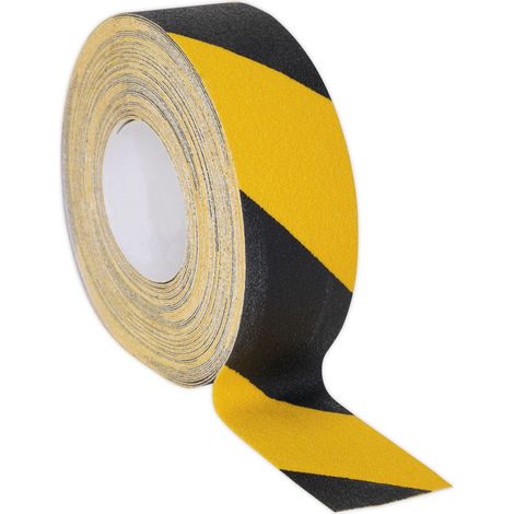 Sealey Anti-Slip Tape Self-Adhesive Black Yellow 50mm x 18m ANTBY18 (1/5)