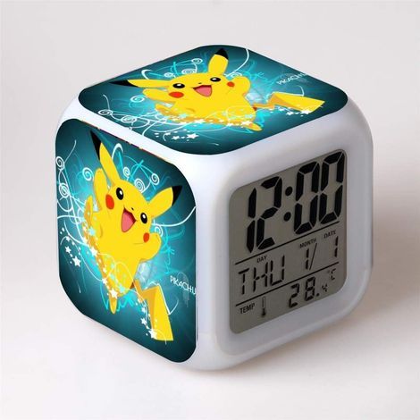 Réveil lumineux pour chambre d'enfant, réveil de chevet 8 sons (1/4)