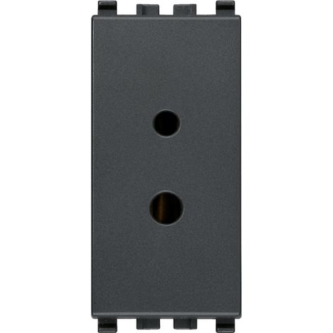 VIMAR - 20331 Presa polarizzata 2P 6A 24V SELV grigio