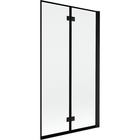 Mexen Mist mampara de ducha de dos hojas derecha 100 x 150 cm, marco negro, negro - 8A9-100-002-70-70-P (1/5)