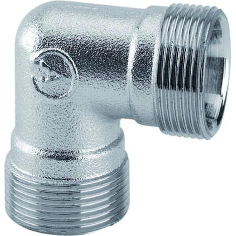 RACCORDO CURVO INTERMEDIO IN OTTONE CROMATO M 24x19   ARTECLIMA S.R.L.